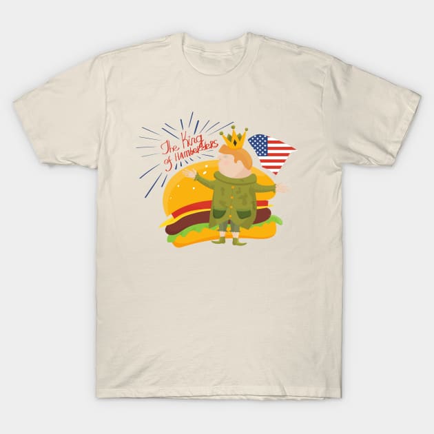 Trump the king of Hamberders Hamburger Meme T-Shirt by tatadonets